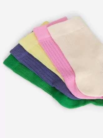 Rippstricksocken, 5 Paar