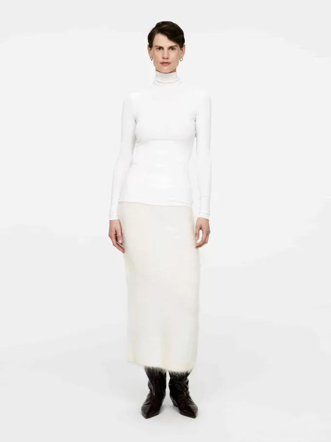 Rock aus Mohair-Woll-Mischung