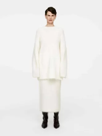 Rock aus Mohair-Woll-Mischung