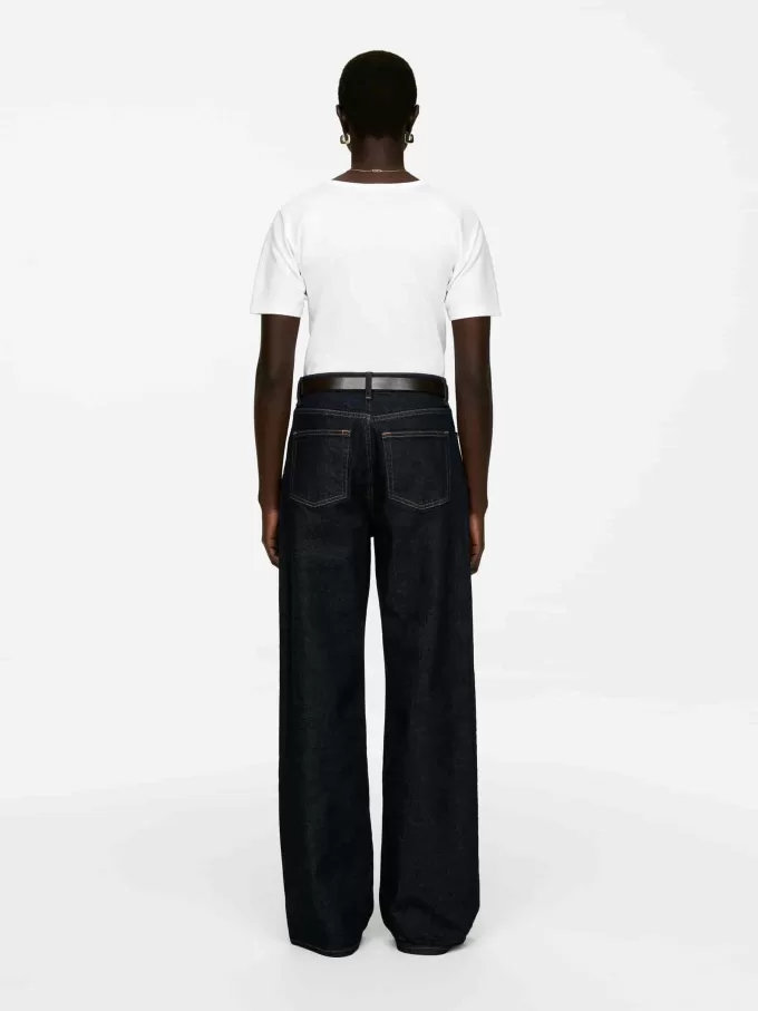 Schmales Ripp-T-Shirt Schmales Ripp-T-Shirt