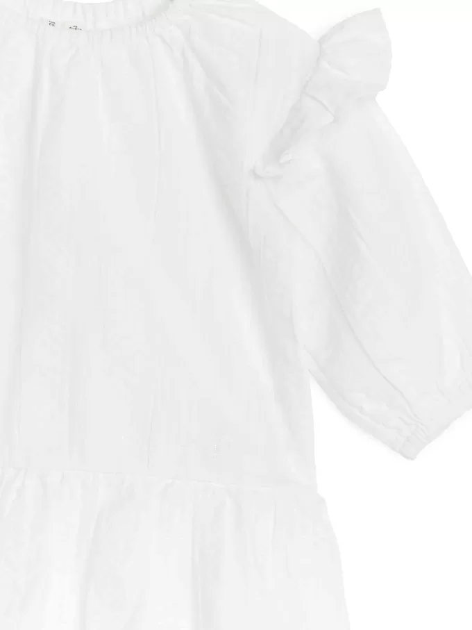 Seersucker-Rüschenkleid