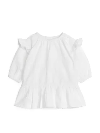 Seersucker-Rüschenkleid Seersucker-Rüschenkleid