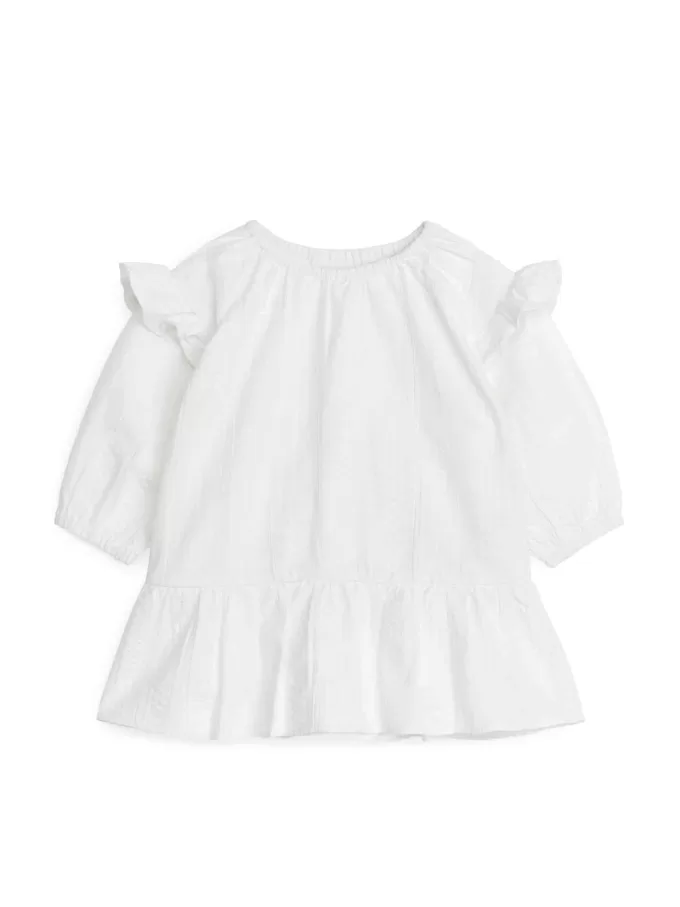 Seersucker-Rüschenkleid