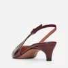 Slingback-Pumps aus Leder Slingback-Pumps aus Leder