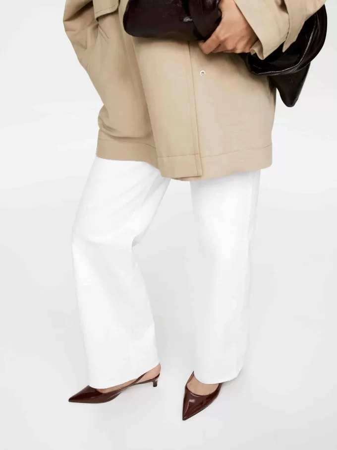 Slingback-Pumps aus Leder Slingback-Pumps aus Leder