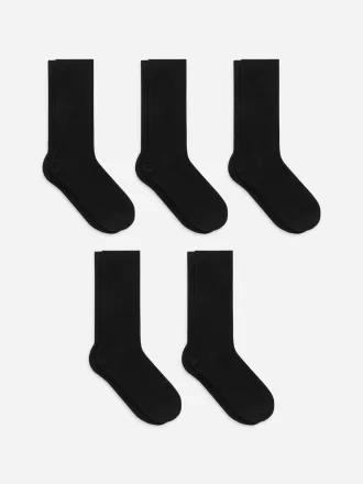 Socken aus Supima-Baumwollripp, 5 Paar