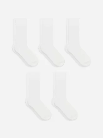 Socken aus Supima-Baumwollripp, 5 Paar