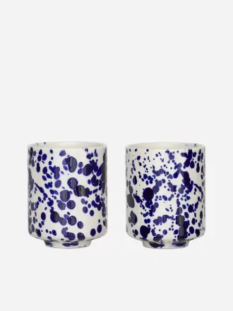 Steinzeugbecher im 2er-Set