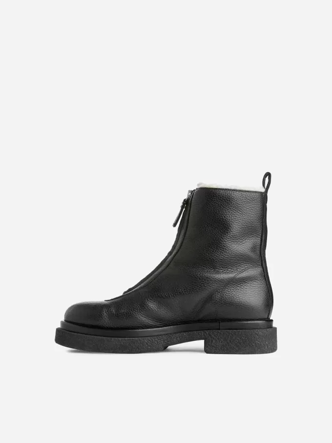 Stiefel aus Kunstpelzleder Stiefel aus Kunstpelzleder