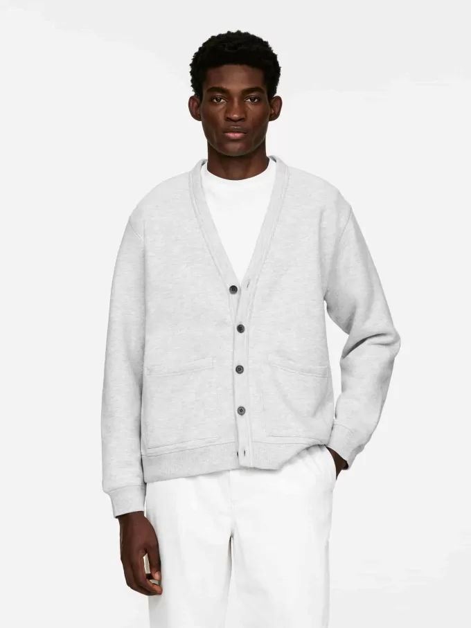 Strickjacke aus Baumwolljersey Strickjacke aus Baumwolljersey