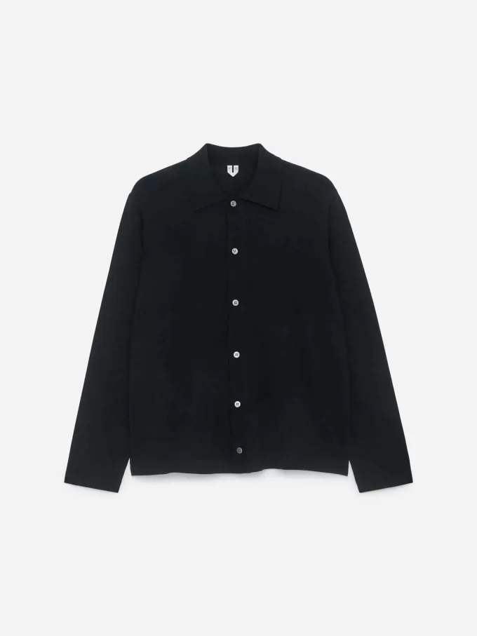 Strickjacke mit Wollkragen Strickjacke mit Wollkragen