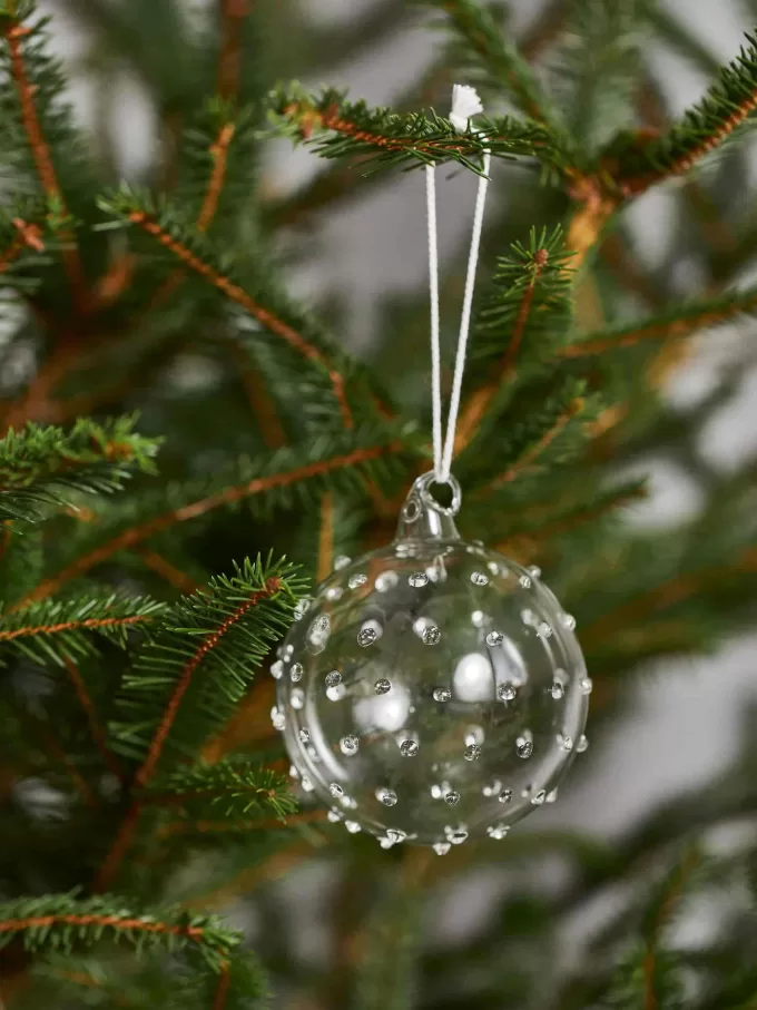 Strukturierte Glaskugeln im 2er-Set Strukturierte Glaskugeln im 2er-Set