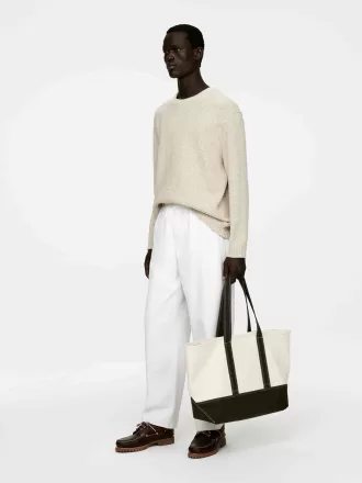 Strukturierter Pullover aus Baumwollmischung