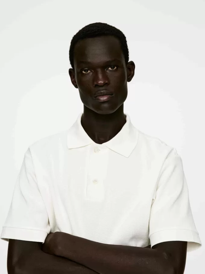 Strukturiertes Poloshirt Strukturiertes Poloshirt