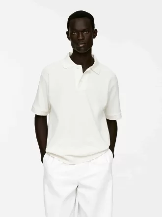 Strukturiertes Poloshirt Strukturiertes Poloshirt