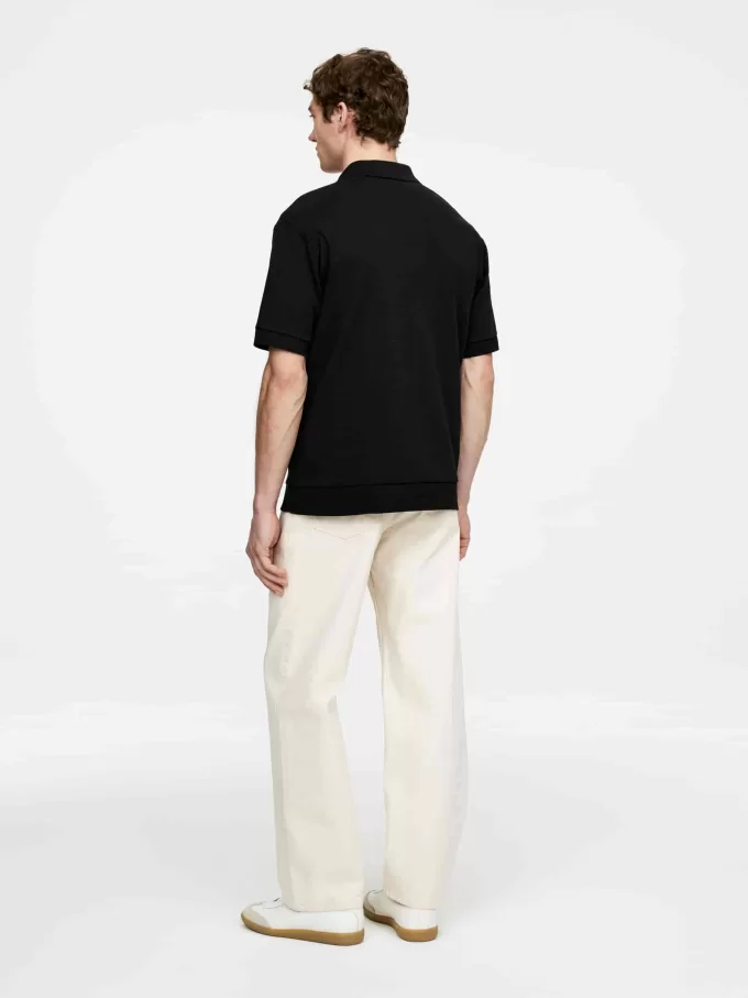 Strukturiertes Poloshirt Strukturiertes Poloshirt