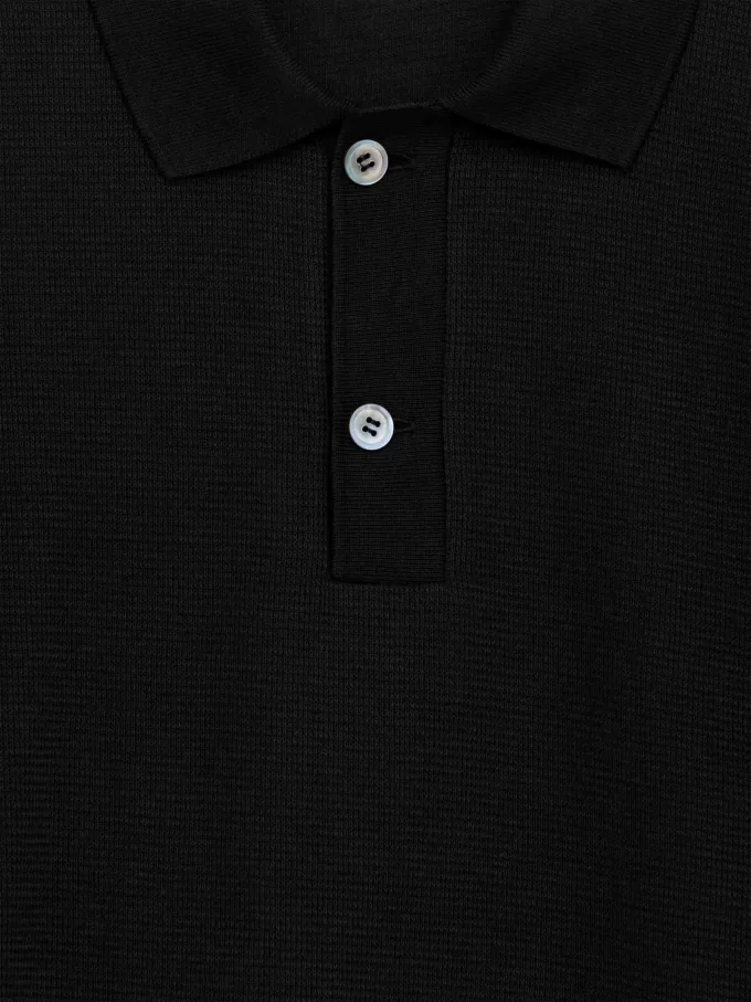 Strukturiertes Poloshirt Strukturiertes Poloshirt