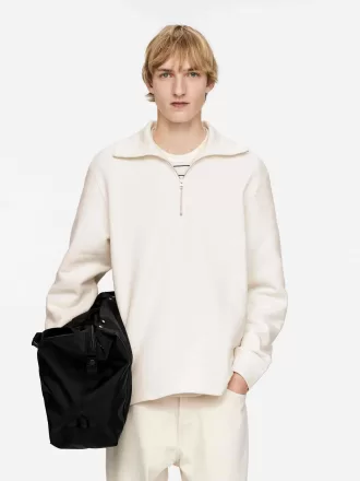 Sweatshirt mit halbem Reißverschluss