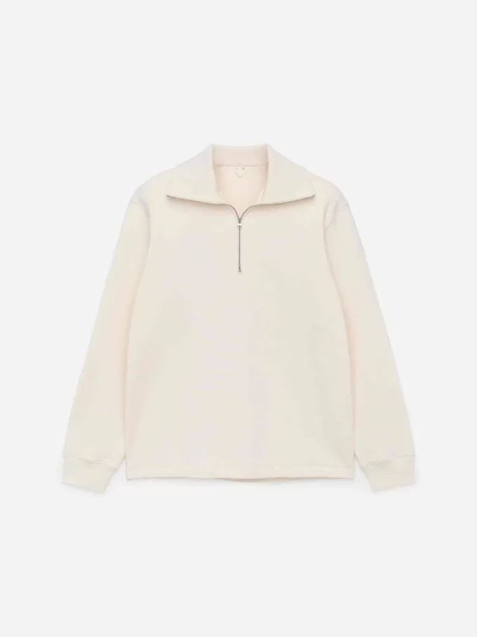 Sweatshirt mit halbem Reißverschluss Sweatshirt mit halbem Reißverschluss