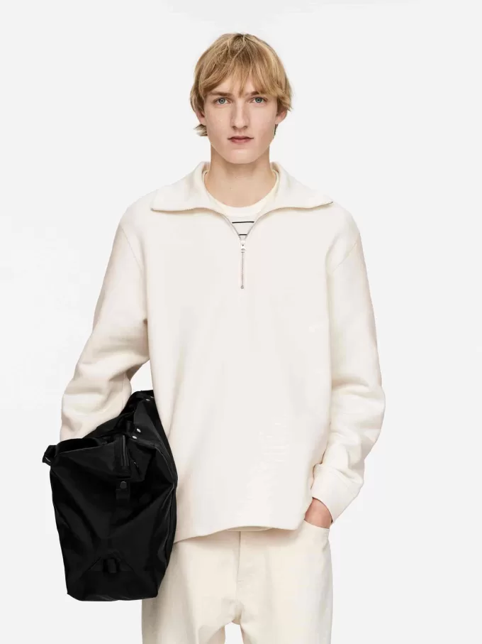 Sweatshirt mit halbem Reißverschluss Sweatshirt mit halbem Reißverschluss