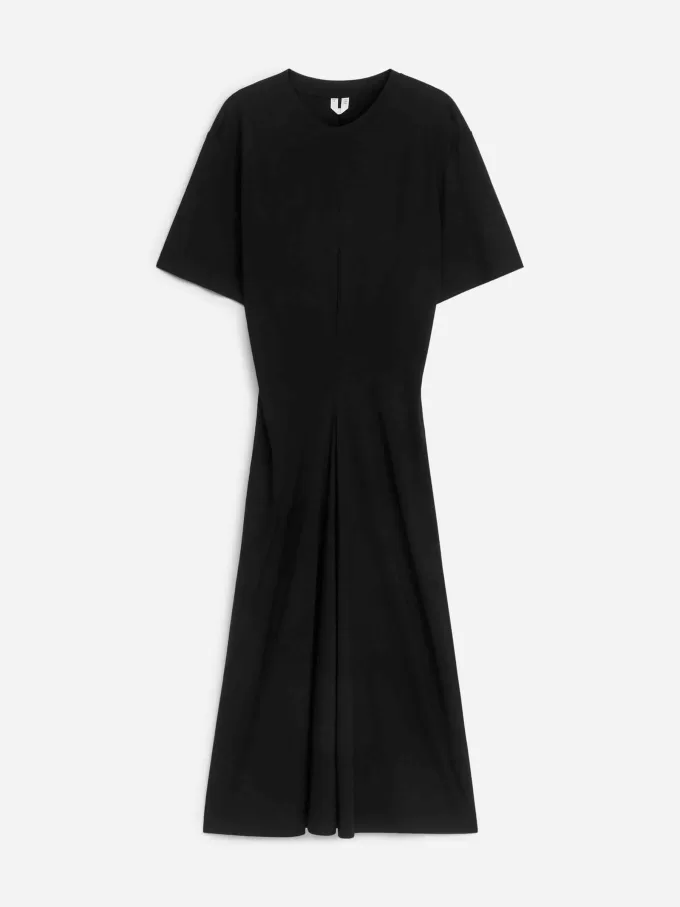 T-Shirt-Kleid aus Viskose-Crêpe T-Shirt-Kleid aus Viskose-Crêpe