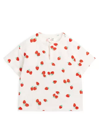 T-Shirt aus Baumwollmusselin T-Shirt aus Baumwollmusselin