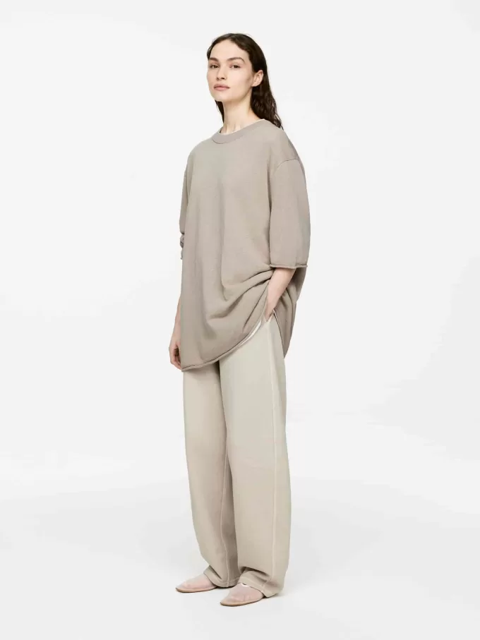 T-Shirt aus Leinen-Baumwoll-Mischung T-Shirt aus Leinen-Baumwoll-Mischung