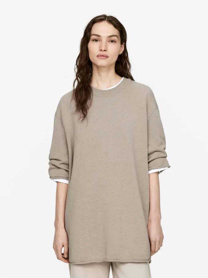 T-Shirt aus Leinen-Baumwoll-Mischung T-Shirt aus Leinen-Baumwoll-Mischung