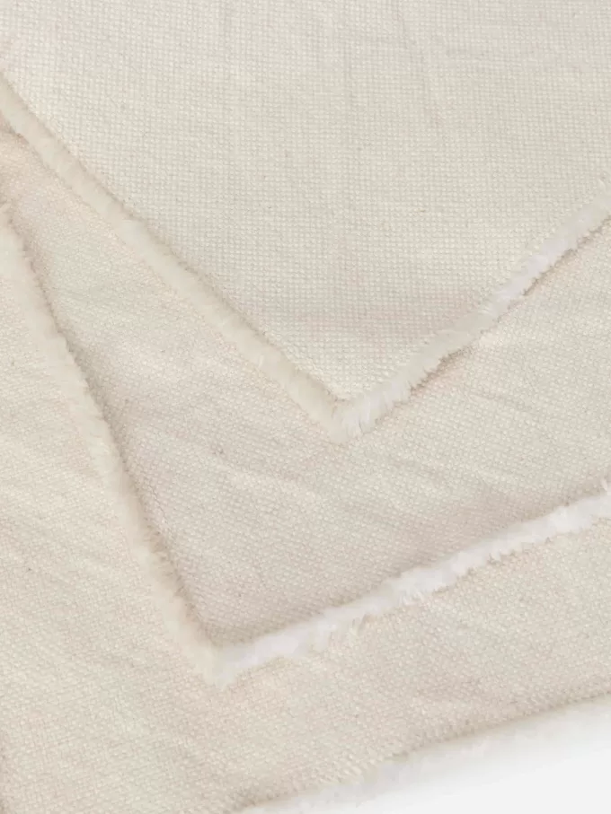 Tischset mit ausgefransten Kanten, 2er-Set