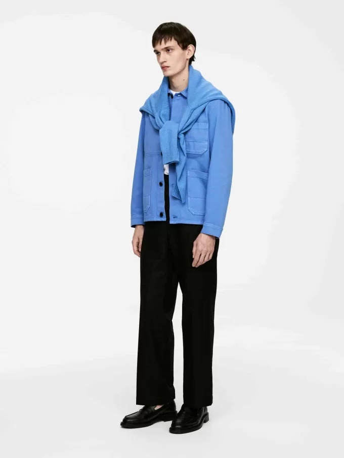 Überfärbtes Twill-Overshirt Überfärbtes Twill-Overshirt