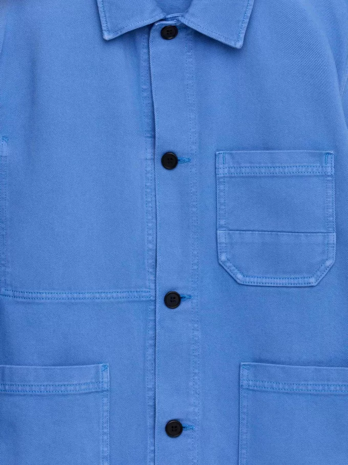 Überfärbtes Twill-Overshirt Überfärbtes Twill-Overshirt