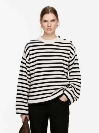 Übergroßer Baumwollpullover