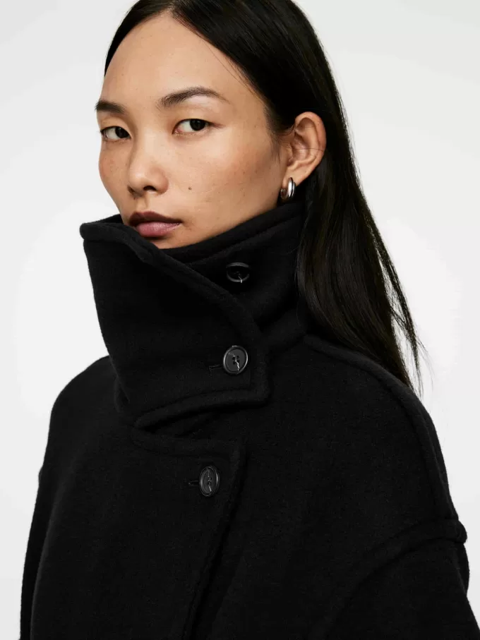 Übergroßer Mantel aus Wollmischung Übergroßer Mantel aus Wollmischung