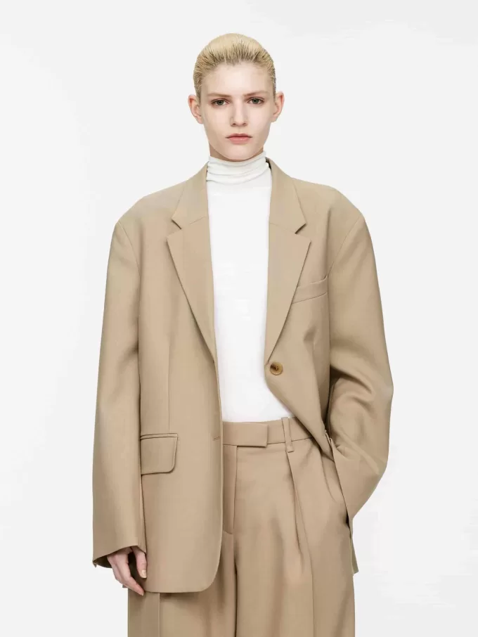 Übergroßer Wollblazer Übergroßer Wollblazer