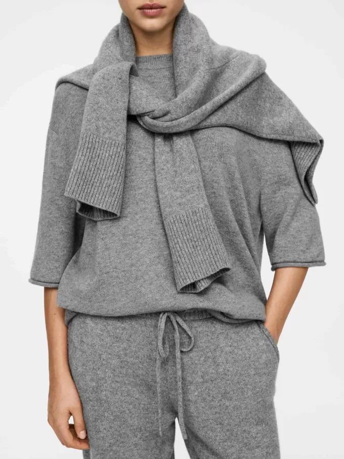 Übergroßes Kaschmir-T-Shirt Übergroßes Kaschmir-T-Shirt