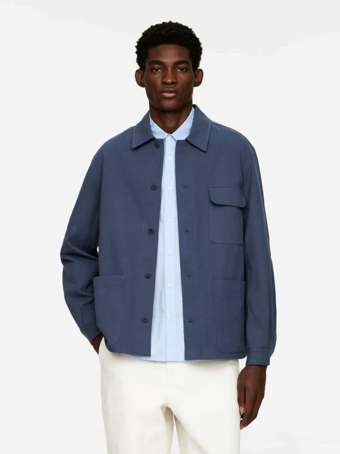 Überhemd aus Baumwolle/Leinen Überhemd aus Baumwolle/Leinen