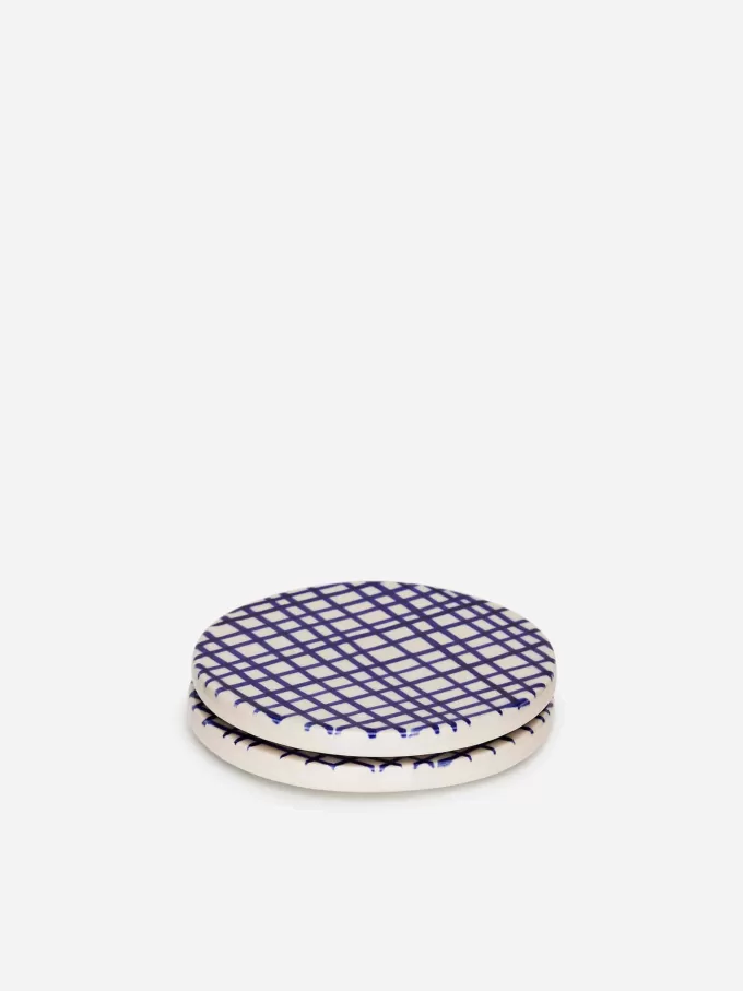 Untersetzer aus Steingut, 2er-Set Untersetzer aus Steingut, 2er-Set