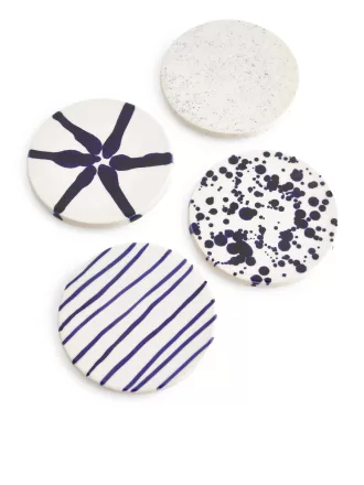 Untersetzer aus Steingut, 4er-Set