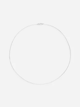 Versilberte Halskette