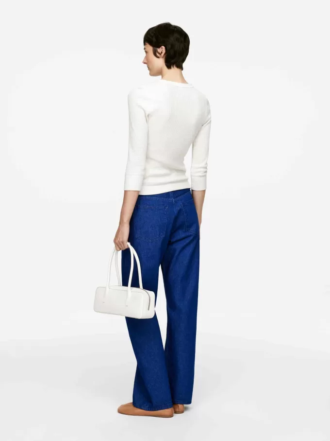 Waffel-Jersey-Oberteil Waffel-Jersey-Oberteil