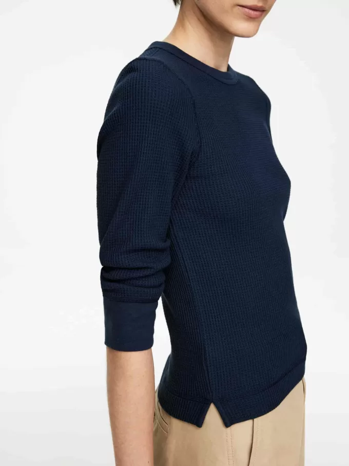 Waffel-Jersey-Oberteil Waffel-Jersey-Oberteil