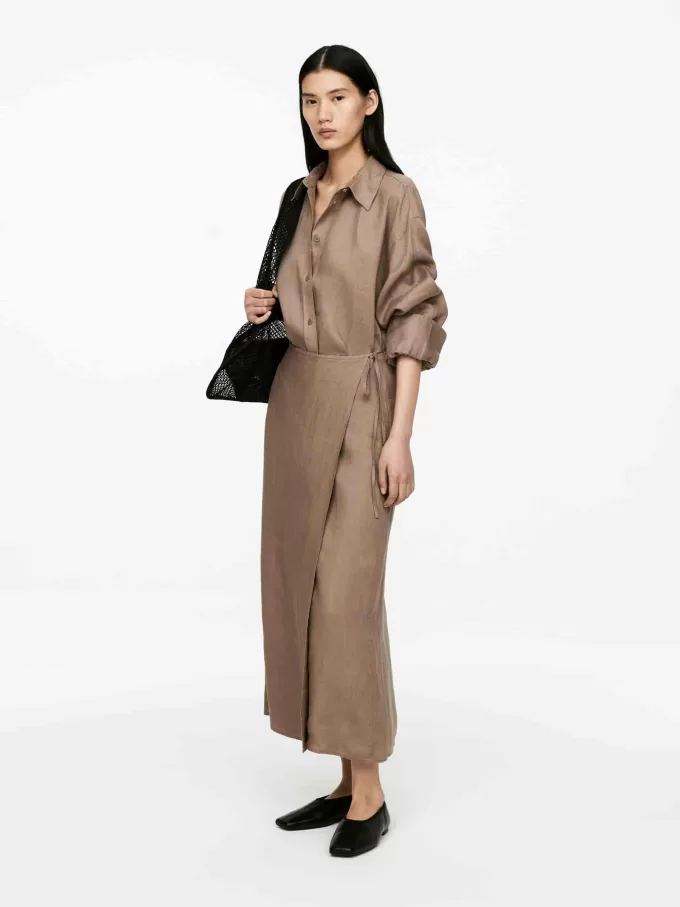 Wickelrock aus Leinen Wickelrock aus Leinen