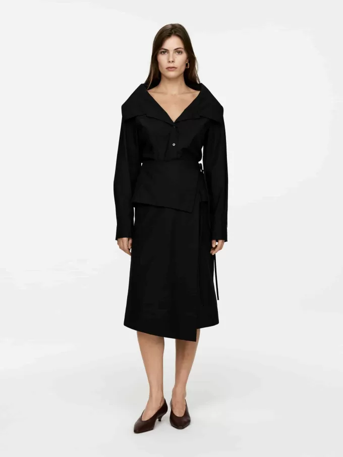 Wickelrock aus Popeline