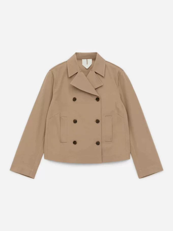 Zweireihiger Blazer aus Baumwolle Zweireihiger Blazer aus Baumwolle